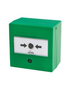 CONVENTIONAL MANUAL CALL POINT - DUAL SWITCH - GREEN